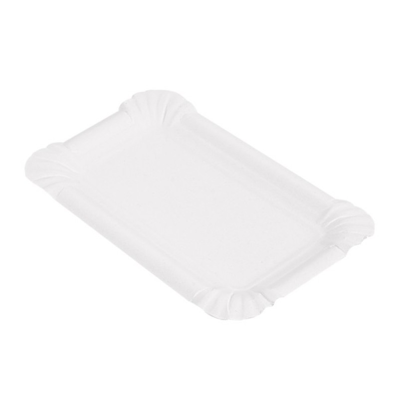 BOLSA 250 BANDEJAS CARTON BLANCO PASTEELERIA 15X09(320.03)